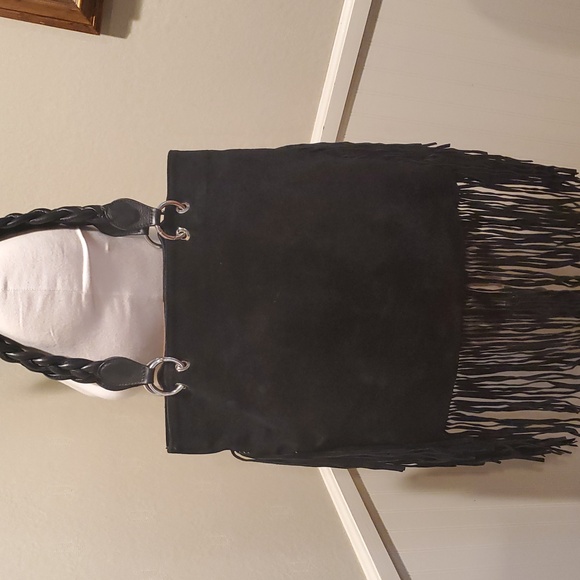 Dsquared2 Suede Fringe Tote Bag - Picture 7 of 12